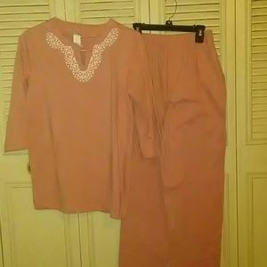 Pink Blouse and pans set